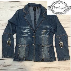 Vintage Claudio Nucci Stretch Denim Jacket